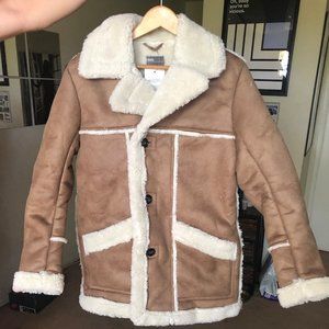 Faux Shearling Winter Coat from ASOS (Never Worn!)